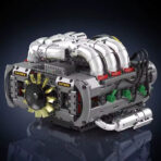 Mould King Engine 2375pçs/PL* Flat Engine 10181 - Imagem 2