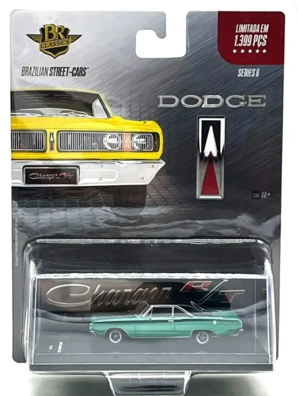 BR Classics - Brazilian Street Cars - Series 6 - Dodge Charger R/T 1972 - BRC64092