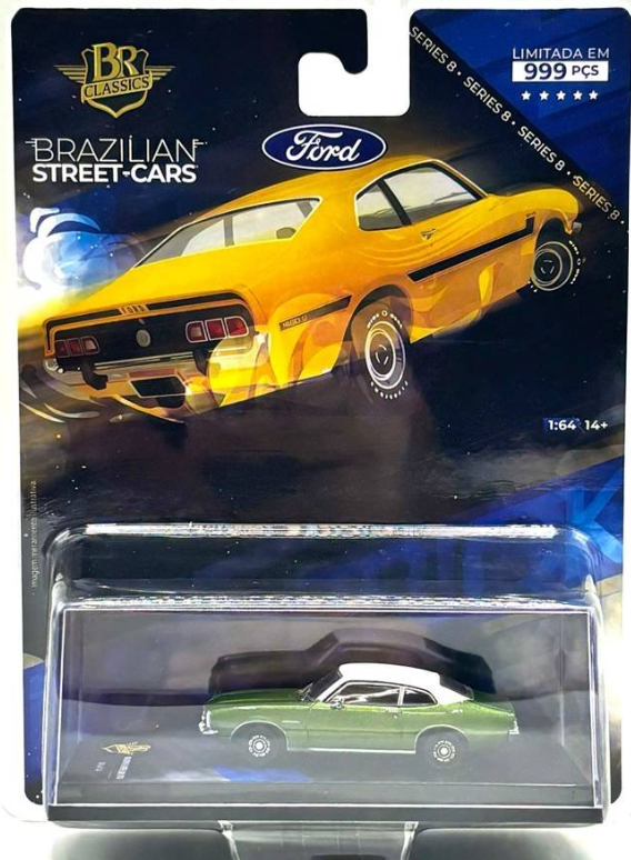 BR Classics - Brazilian Street Cars - Series 8 - Ford Maverick Super Luxo 1974 - BRC64114 BR Classics - Brazilian Street Cars - Series 8 - Ford Maverick Super Luxo 1974 - BRC64114