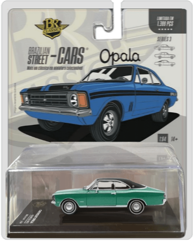 BR Classics - Brazilian Street Cars - Series 3 - Chevrolet Opala Coupé Gran Luxo 1974 - BRC64043