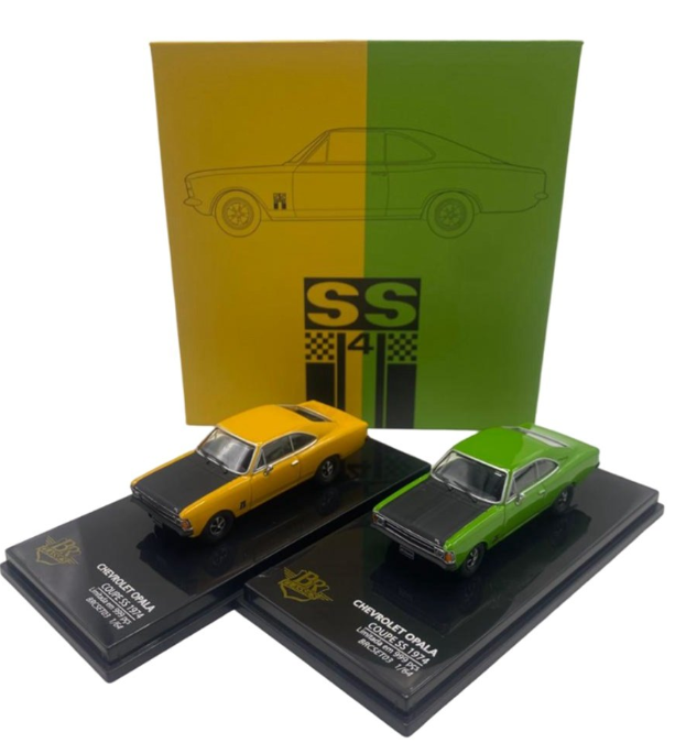 BR Classics - SS4 - Verde + Amarelo - Chevrolet Opala Coupé SS 1974 - BRCSET03