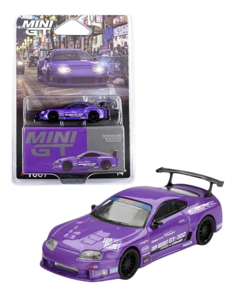 Mini GT - TM - Top Secret GT300 Purple - Toyota Supra A80 - 1067