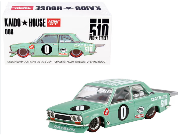 Mini GT - Kaido House - Jun Imai - 510 Pro Street/Alloy Wheels/Openning Hood - 008